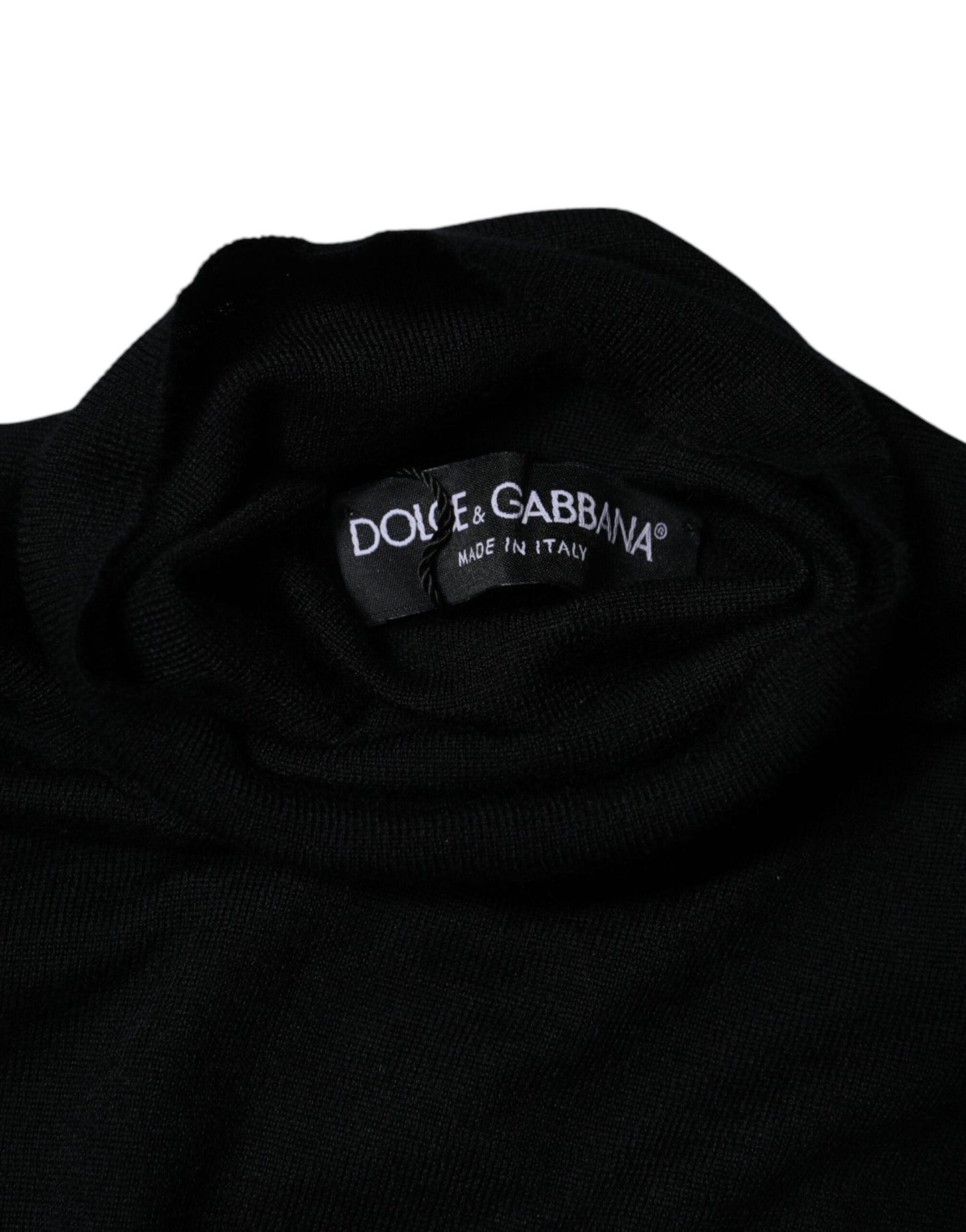 Dolce &amp; Gabbana – Schwarzer Rollkragenpullover aus Kaschmir