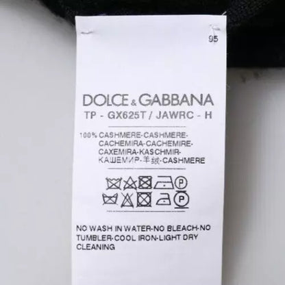 Dolce &amp; Gabbana – Schwarzer Rollkragenpullover aus Kaschmir