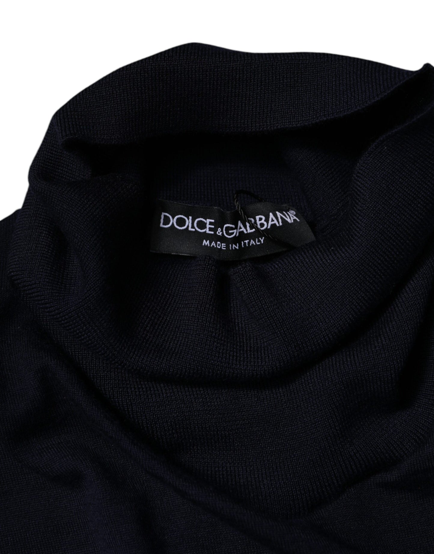 Dolce &amp; Gabbana Blauer Rollkragenpullover aus Kaschmir
