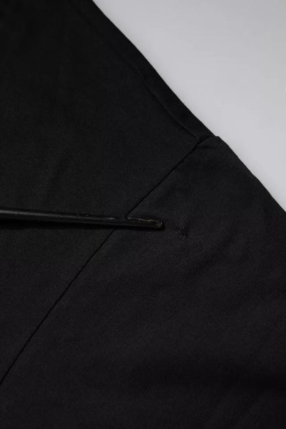 Dolce &amp; Gabbana – Schwarzes Baumwoll-T-Shirt mit kurzen Ärmeln und Logo-Print