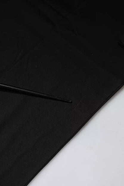 Dolce &amp; Gabbana – Schwarzes Baumwoll-T-Shirt mit kurzen Ärmeln und Logo-Print