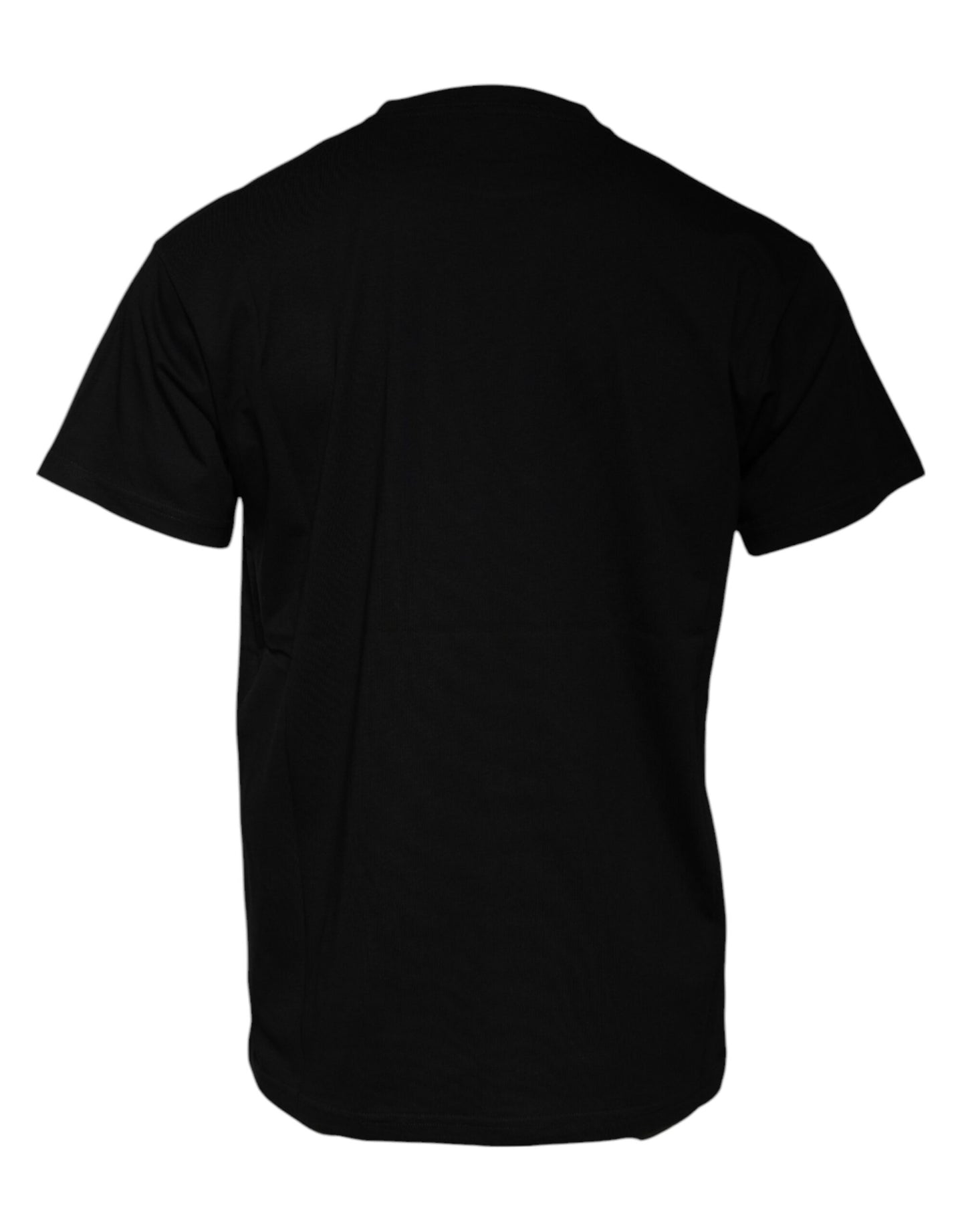 Balenciaga – Schwarzes T-Shirt aus Baumwolle mit Rundhalsausschnitt und kurzen Ärmeln und Logodruck