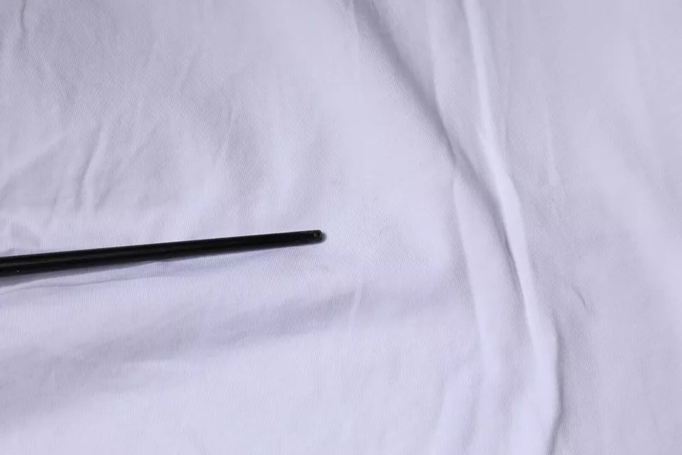 Balenciaga – Weißes Baumwoll-T-Shirt mit Rundhalsausschnitt und kurzen Ärmeln und Logo