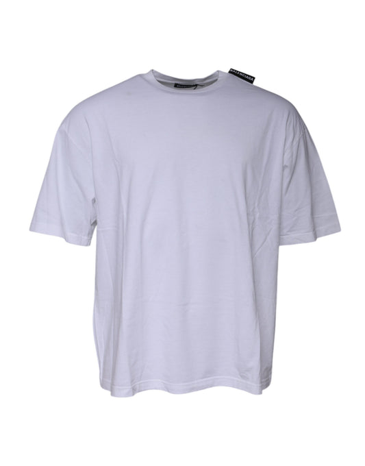 Balenciaga – Weißes T-Shirt aus Baumwolljersey mit Rundhalsausschnitt und kurzen Ärmeln
