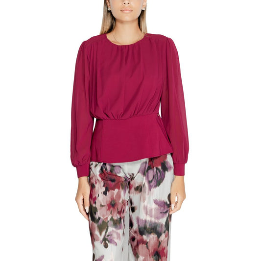 Rinascimento Bordeaux Polyester Blouse