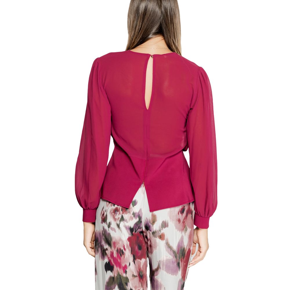 Rinascimento Bordeaux Polyester Blouse