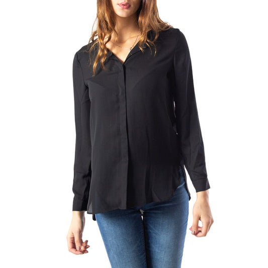 Vila Clothes Schwarze Polyesterbluse