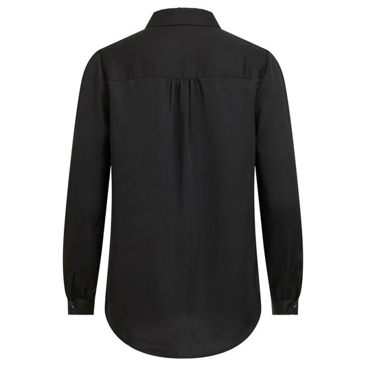 Vila Clothes Schwarze Polyesterbluse