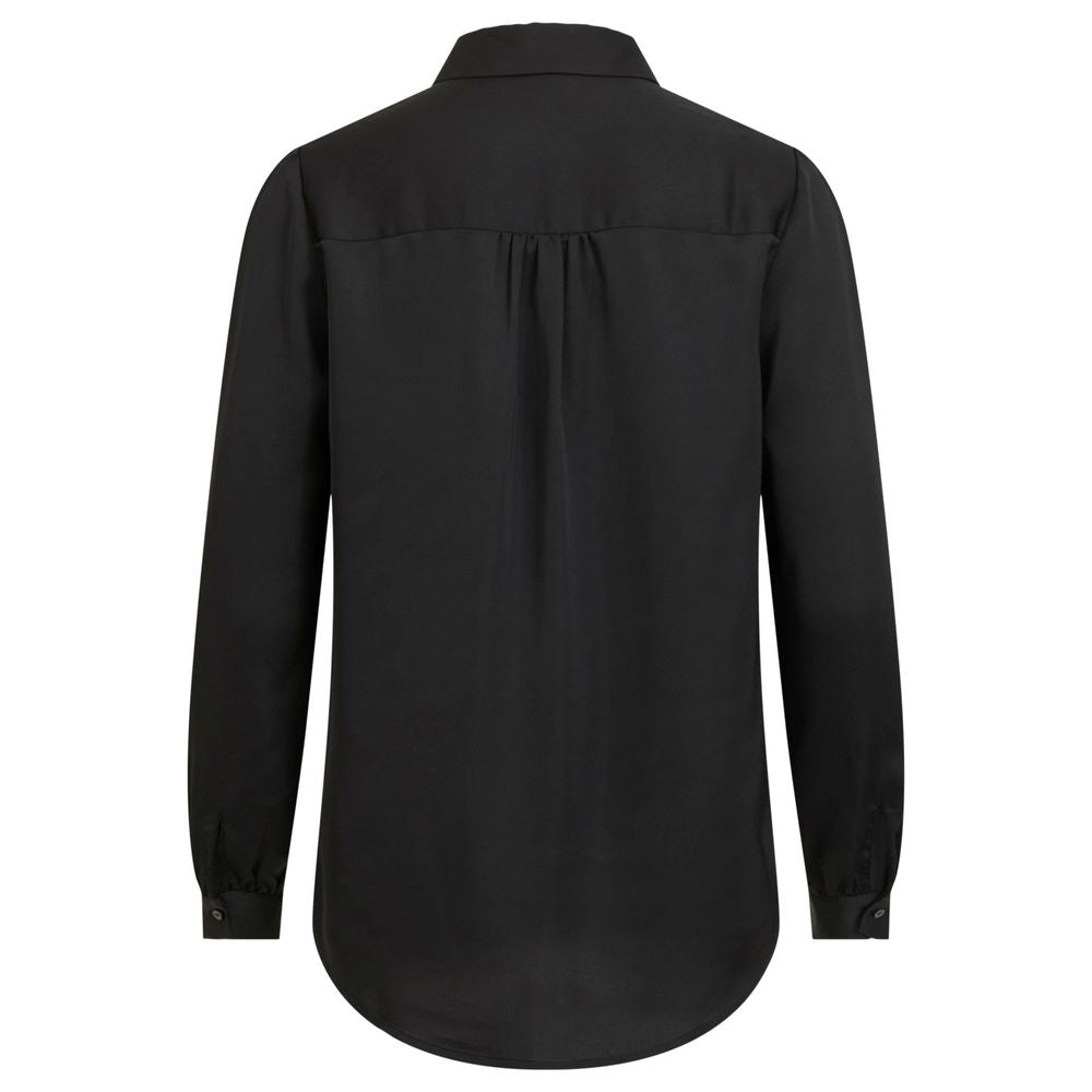 Vila Clothes Schwarze Polyesterbluse