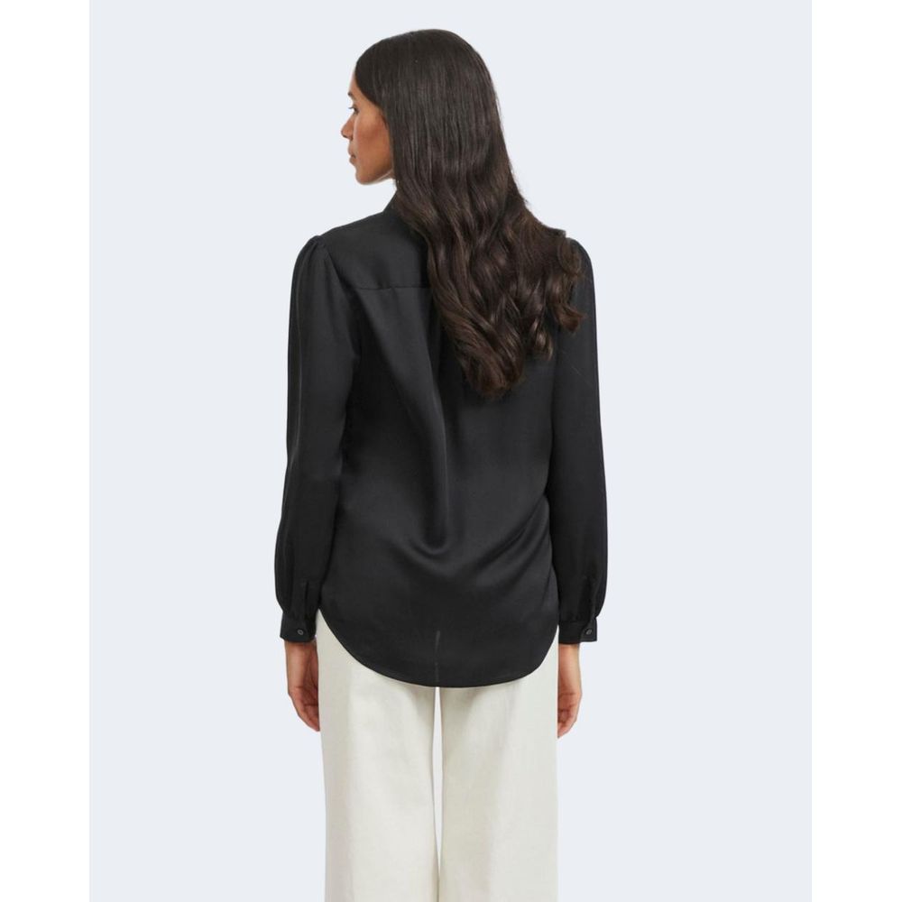 Vila Clothes Schwarze Polyesterbluse