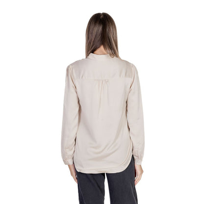 Vila Clothes – Goldene Polyesterbluse