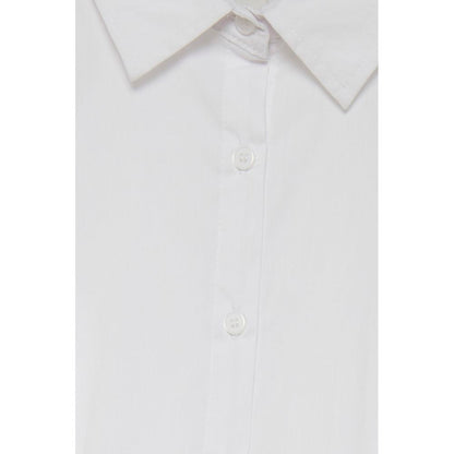 ICHI Weiße Baumwollbluse