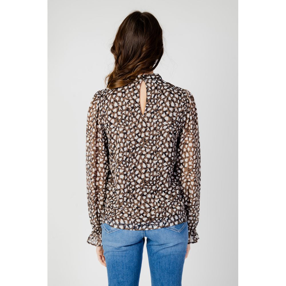 Vila Clothes – Schwarze Bluse aus recyceltem Polyester