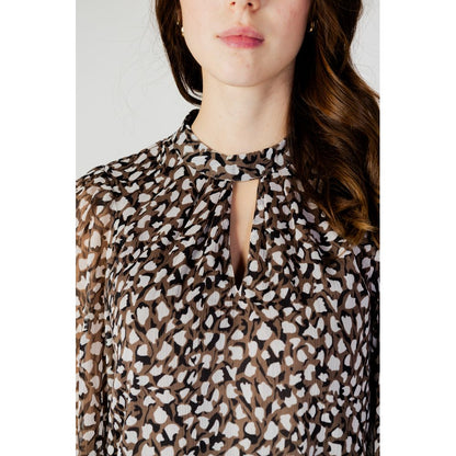 Vila Clothes – Schwarze Bluse aus recyceltem Polyester