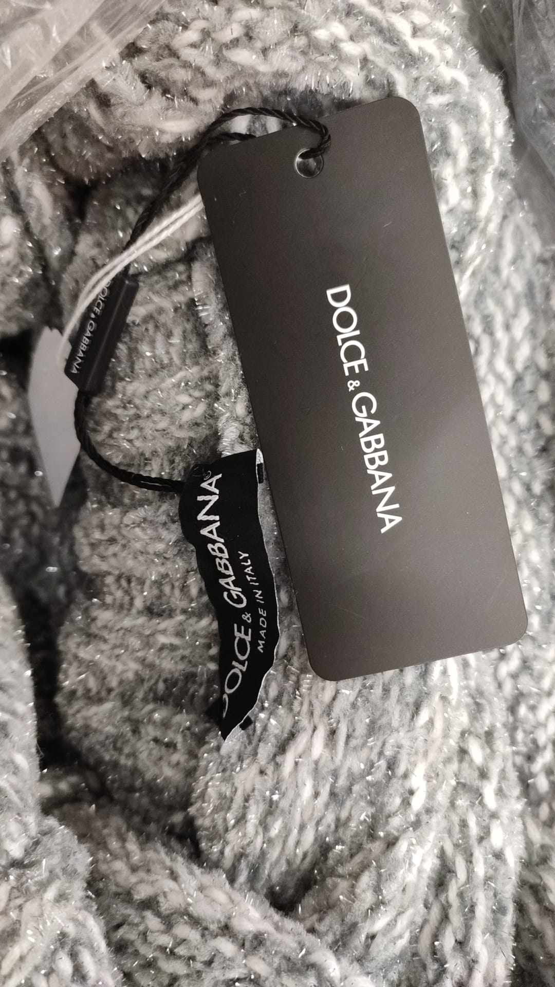 Dolce &amp; Gabbana Grauer Rollkragenpullover aus Kaschmir