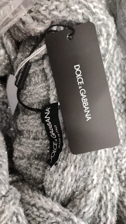Dolce &amp; Gabbana Grauer Rollkragenpullover aus Kaschmir