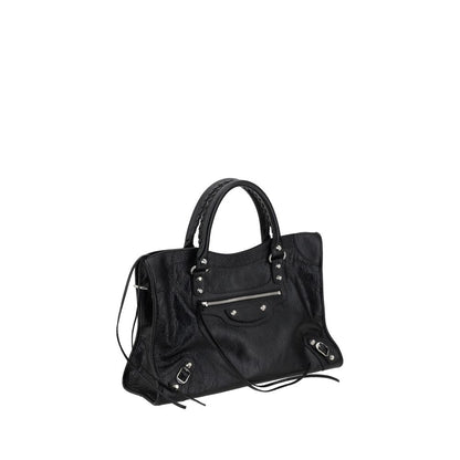 Balenciaga Schultertasche aus schwarzem Lammleder (Ovis Aries Aries)