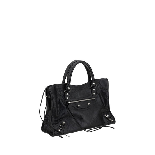 Balenciaga Schultertasche aus schwarzem Lammleder (Ovis Aries Aries)