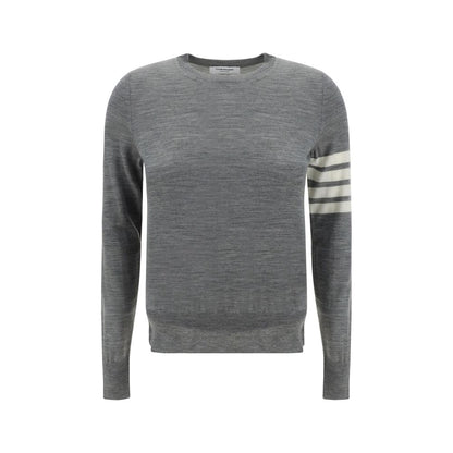 Thom Browne Graues Fleece-Sweatshirt aus Wolle