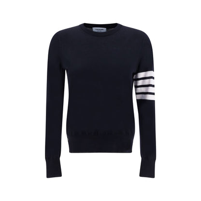 Thom Browne blaues Fleece-Sweatshirt aus Wolle