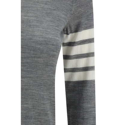 Thom Browne Graues Fleece-Sweatshirt aus Wolle