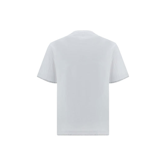 Brunello Cucinelli Weißes Baumwoll-T-Shirt