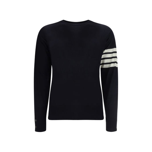 Thom Browne blaues Fleece-Sweatshirt aus Wolle