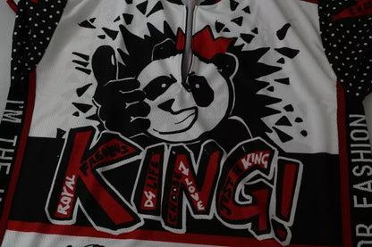 Dolce &amp; Gabbana – Weißes T-Shirt aus Polyester mit King-Panda-Print