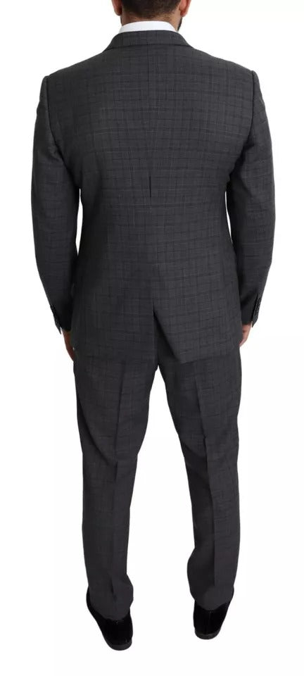 Dolce &amp; Gabbana Grauer 2-teiliger MARTINI-Anzug aus Wolle für Herren