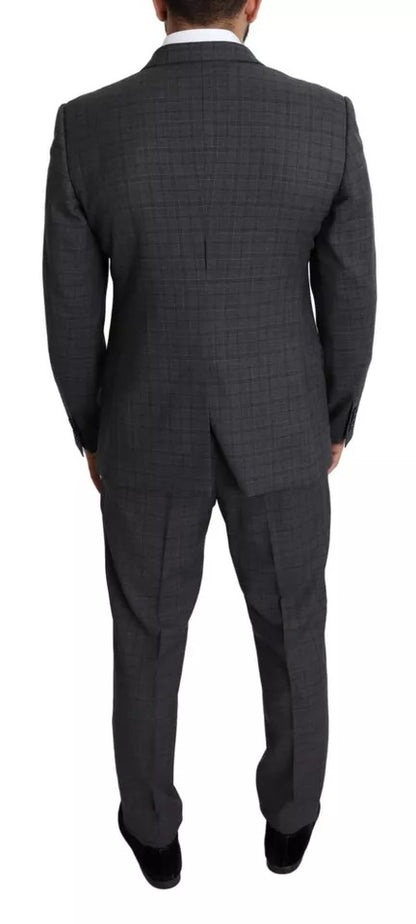 Dolce &amp; Gabbana Grauer 2-teiliger MARTINI-Anzug aus Wolle für Herren
