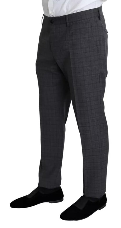 Dolce &amp; Gabbana Grauer 2-teiliger MARTINI-Anzug aus Wolle für Herren