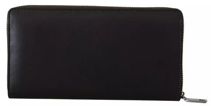 Dolce &amp; Gabbana – Continental-Clutch aus exotischem Leder mit Rundum-Reißverschluss in Braun