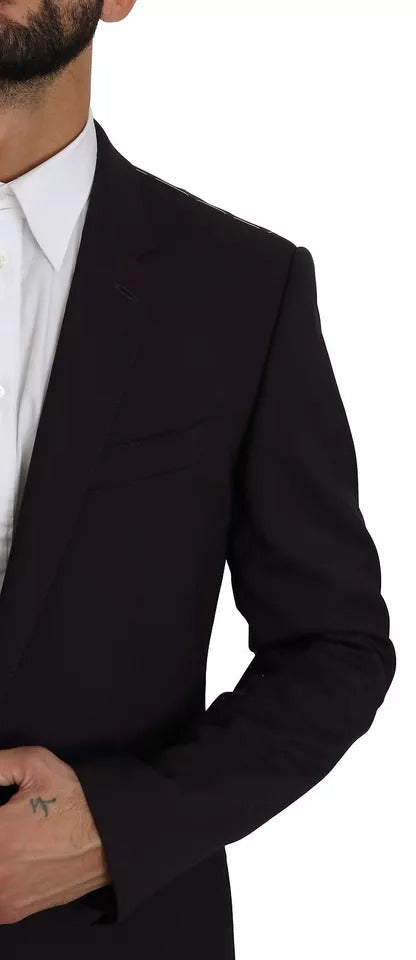 Dolce &amp; Gabbana Lila MARTINI Wollstretch 2-teiliger Anzug