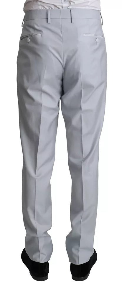 Dolce &amp; Gabbana Hellblauer 3-teiliger Anzug aus Wolle SICILIA