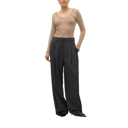 Vero Moda – Graue Polyesterhose
