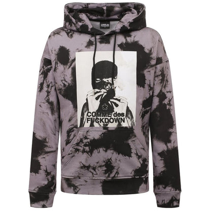 Comme Des Fuckdown Grauer Baumwoll-Herrenpullover mit Kapuze