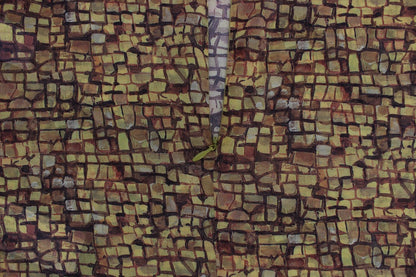 Dolce &amp; Gabbana – Mehrfarbiges Seidenblusen-T-Shirt mit Mosaik-Print