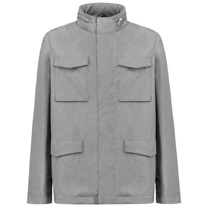 People Of Shibuya Gray Cotton Men Jacket