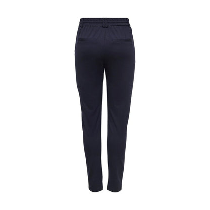 Only Blue Viscose Casual Pants