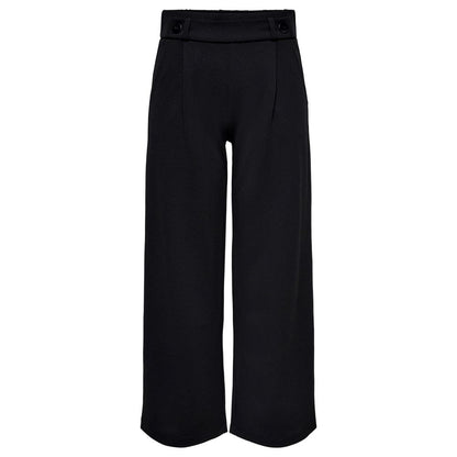 Jacqueline De Yong Black Polyester Casual Pants