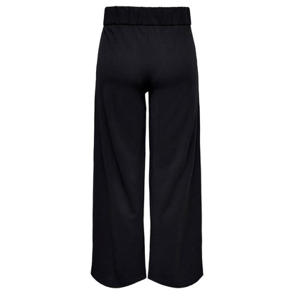 Jacqueline De Yong Black Polyester Casual Pants
