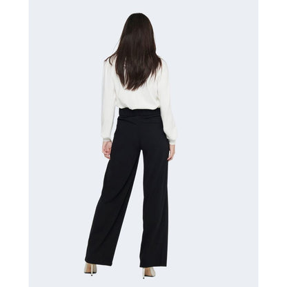 Jacqueline De Yong Black Polyester Casual Pants