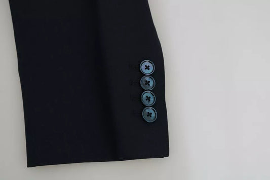 Dolce &amp; Gabbana – MARTINI – Blazerweste aus blauer Wolle, 2-teilig
