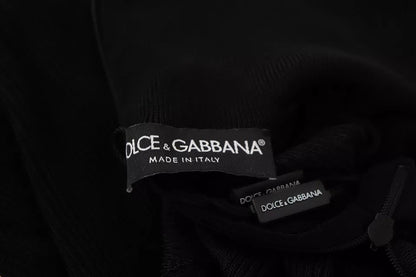 Dolce &amp; Gabbana – Schwarzer Rollkragenpullover in Slim Fit