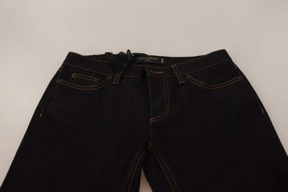 Dolce &amp; Gabbana – Slim Fit-Jeans aus Stretch-Baumwolle in Blau