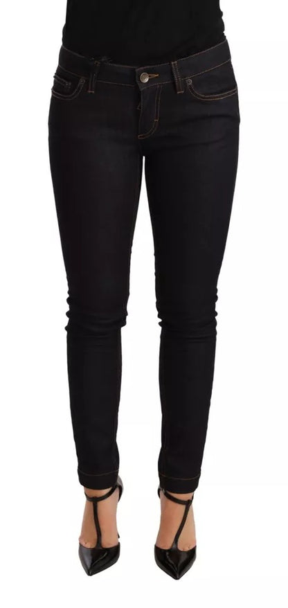 Dolce &amp; Gabbana – Slim Fit-Jeans aus Stretch-Baumwolle in Blau