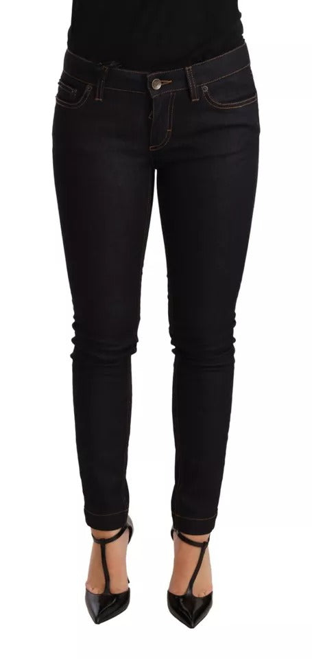 Dolce &amp; Gabbana – Slim Fit-Jeans aus Stretch-Baumwolle in Blau