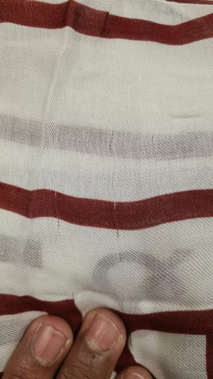 Dolce &amp; Gabbana – Modalschal mit weißem und rotem Aufdruck