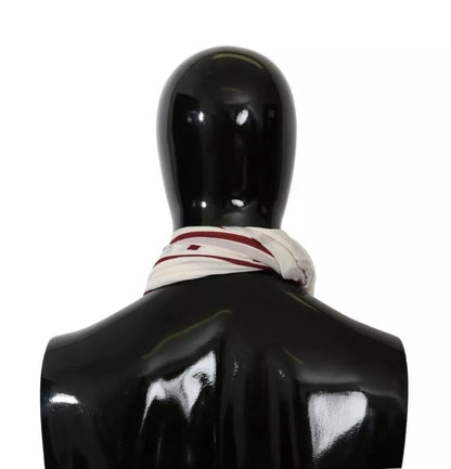 Dolce &amp; Gabbana – Modalschal mit weißem und rotem Aufdruck