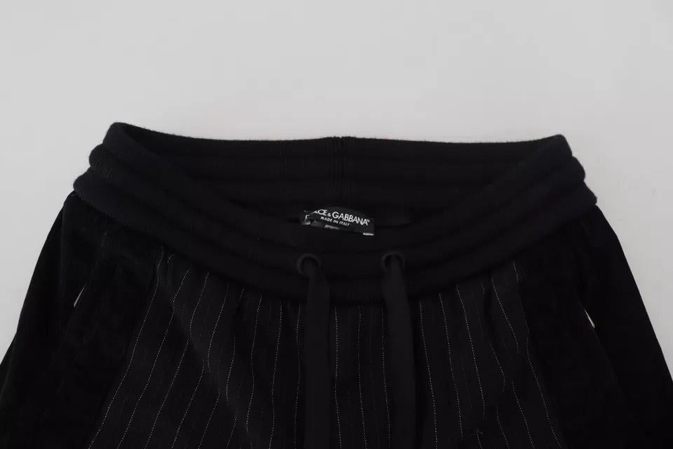 Dolce &amp; Gabbana – Schwarze Jogginghose aus Baumwollmischung